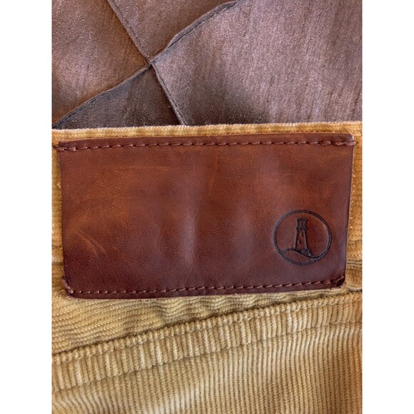 Lands End Pants Mens 37 X 28 Beige Chino Corduroy Khaki Casual Preppy - Picture 6 of 8